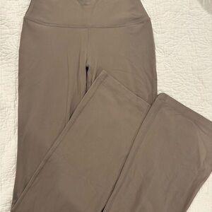 Aritzia Golden Taupe Flare Leggings